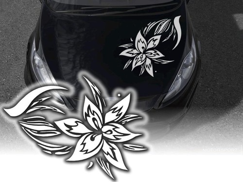 Auto aufkleber blumen tribal - blumen,