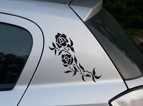 Rose1 auto aufkleber rose - aufkleber,