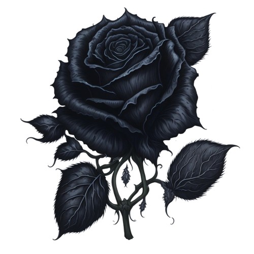 10x sticker gothic blumen - 10x,