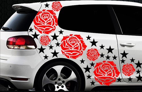 Rosen sterne star auto - sterne,