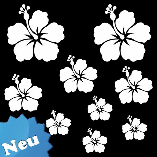 Hibiskus xxl wandtattoo - xxl, x