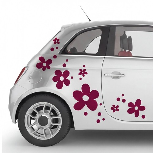Blumen auto aufkleber - blumen, dekorset