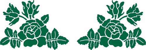 Aufkleber blumen rosen - blumen,